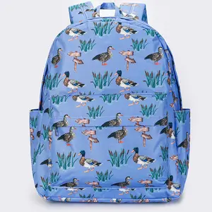 Blue Duck Print Kids Backpack