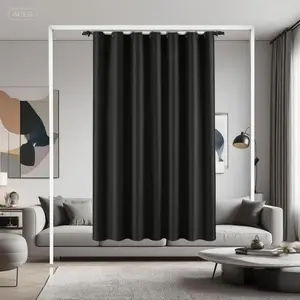 Upgraded Blackout Window Shades, 118" x 57" Room Darkening Panels, 100% Light Blocking Material with Adhesive Tapes, Noise Reducing Cover for Nursery Bedroom Living Room, Thermal Insulated Travel Curtains