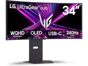 LG 34 inch UltraGear OLED WQHD 1440p 240Hz 0.03ms G-Sync Compatible Gaming Monitor with USB Type-C 65W 34GX900A-B LG 34 inch UltraGear OLED WQHD 1440p 240Hz 0.03ms G-Sync Compatible Gaming Monitor with USB Type-C 65W 34GX900A-B