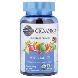 Garden of Life Organics, Men's Multi Gummies, Organic Berry, 120 Vegan Gummy Drops