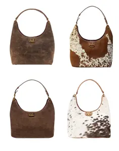Loyal West large shoulder bag purse made from genuine cowhide & leather with double concealed carry option
