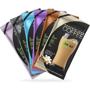 Chike High Protein Iced Coffee Sampler Pack, 20 G Protein, 2 Shots Espresso, 1 G Sugar, Keto Friendly and Gluten Free, 6 Single Serve Packets (packaging may vary)undefined