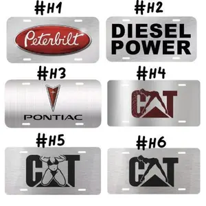PETERBILT, DIESEL POWER, CAT GIRL Pontiac Vibe GTO G6 G8 License Plate Auto Car Truck Vehicle Tag