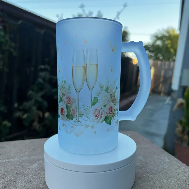 LOVE Frosted mugs. 16 oz Perfect beverage-Drinkware,