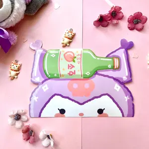 Cute Kuromi Peeker Sticker | Sanrio stationery | Soju Sticker | Sanriocore stationery | Sticker for laptop water bottle