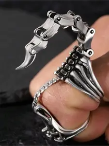 Punk Gothic Hip-hop Unique The Scorpion Ring The Joints Can Move Freely Open Ring Punk Style Ring Suitable for Both Men and Women Music Festival Party All Saints' Day Jewelry Rings