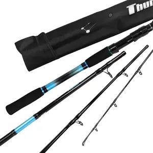 4- 7- Carbon Fiber Boat Fishing Rod Spinning Travel Portable Rod Tournament Fishing Pole for  & Saltwater