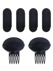 6 Pcs Volume Hair Styling Set for Women, Includes Puff Head Cushions, Braid Tools, Invisible Bump Up Combs, Sponge Buns, and Accessories