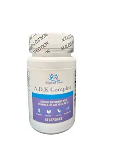 Aligned Care A.D.K Complex - Vitamins A, D3, & K2 (MK-7) Supplement (60 Capsules)