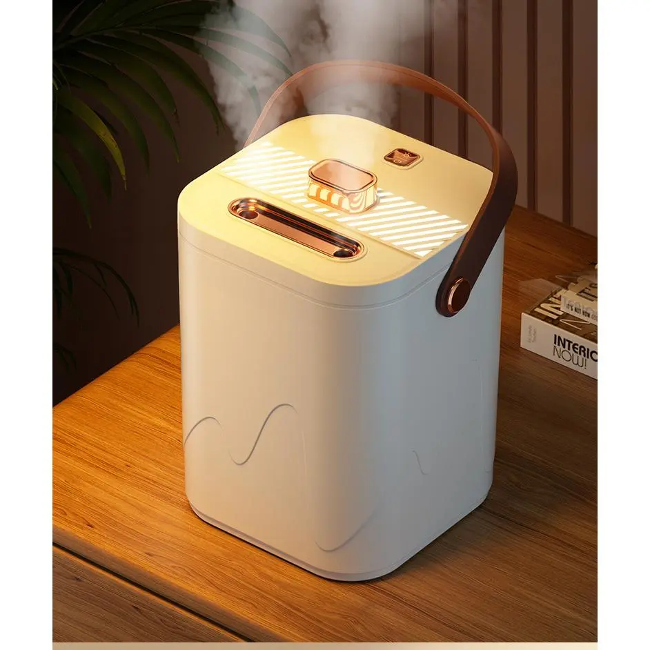 Compact Quiet Humidifier with Air Purifier - Silent Operation, Space-Saving, Non-Toxic, Scented Aromatherapy, Efficient Atomization, Large Mist, Automatic Constant Humidity Function, Water Filtration - for Home Bedroom, Baby, Pregnant Women Indoor Use