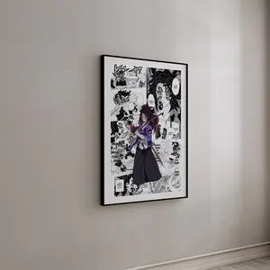 [Sale Up To 40%] Kokushibo Manga Poster, Demon Slayer Anime Wall Art, Curated Manga Panels Print, Dark Villain Anime Decor, Gift for Anime Fans