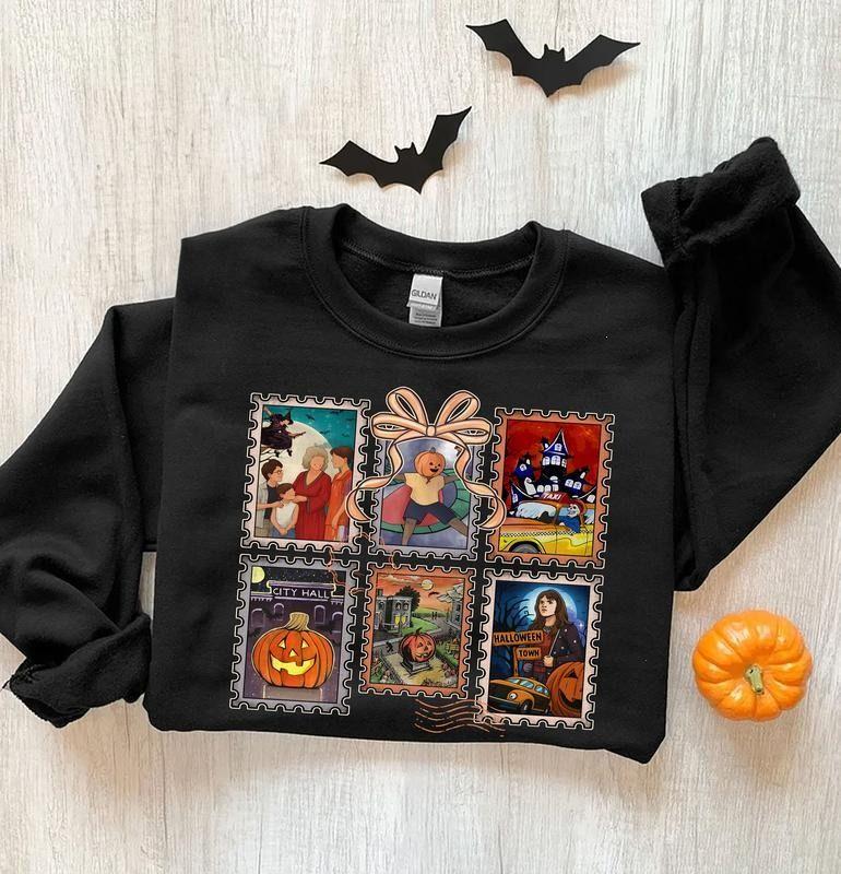 Halloweentown Stamp Sweatshirt – Vintage Halloween Crewneck – EST 1998 – Nostalgic Halloweentown Stamp T Shirt – Fall Halloween Shirt – TikTok Shop – Monogram Wear