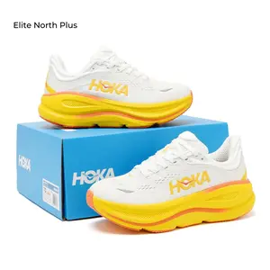 Bright Two-Tone White Yellow Gradient Chunky Dad Shoes, Breathable Perforated Mesh Pillow Soft Thick Foam Sole Daily Street Casual Footwear