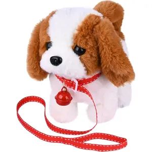 Plush Saint Bernard Toy Puppy Electronic Interactive Pet Dog - Walking, Barking, Tail Wagging, Stretching Companion Animal for Kids (Saint Bernard)7