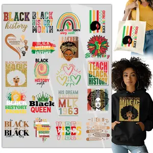 20Sheet Dtf Transfers Ready to Press Juneteenth Culture Black History Month Iron on Transfers,  for for T Shirts Clothing Backpack DIY