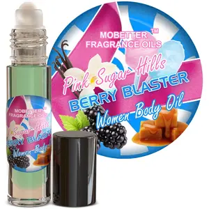 MOBETTER FRAGRANCE OILS Pink Sugar Berry Blaster Women Perfume Body Oil 1/3 oz roll on Glass Bottle