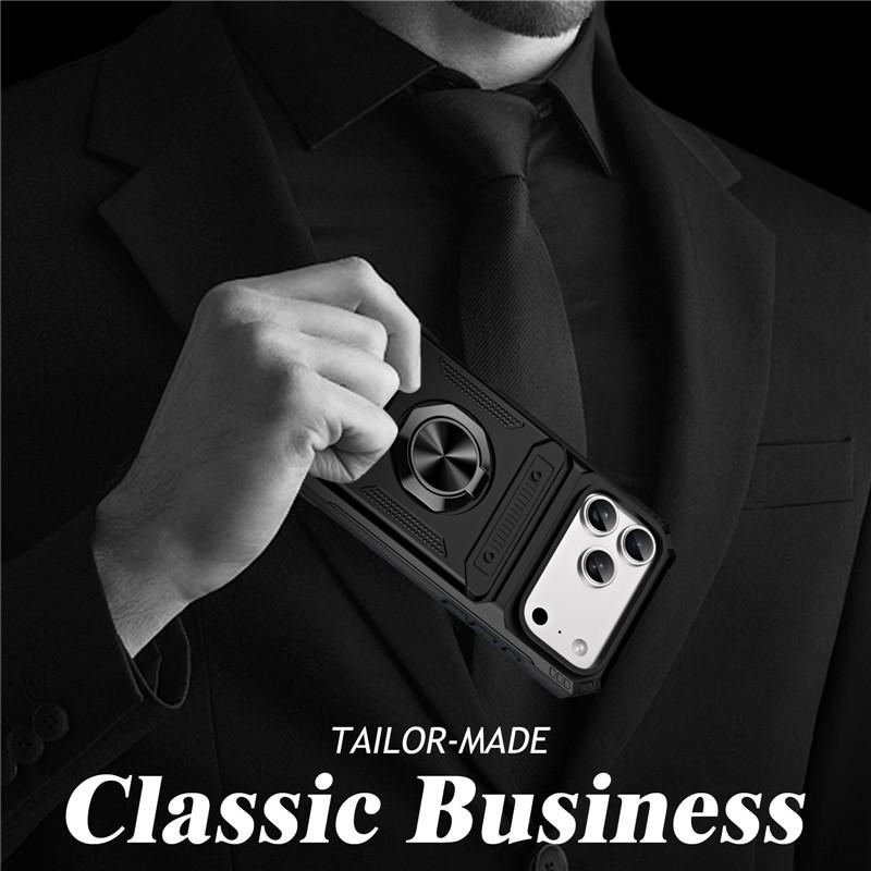 Compatible with iPhone 17 Pro Max, 16, and 15; shell material: Alliance composite polymer. Materials: TPU + PC + zinc alloy. Magnetic strength: 1700. Skin-friendly and smooth; non-sticky to hair/lint and fingerprints; shock absorption for drop protection.