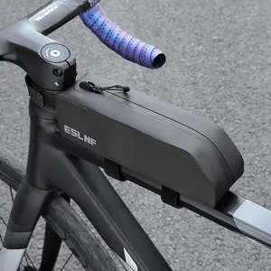 Large Capacity Bicycle Frame Bag, Road Bike Handlebar Bag, Durable Cycling Pouch, Essential Bike Accessory, Perfect for Long Rides