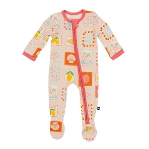 Zip Footie in Amalfi Dreams