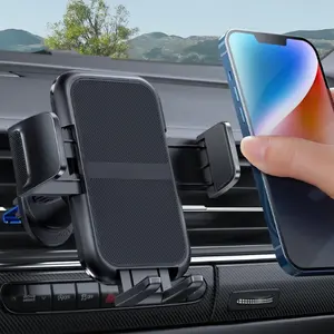 [New Deal] 2025 Wider Clamp & Metal Hook Car Phone Holder Vent [Thick Cases Friendly] Phone Holders for Your Car Mount Automobile Hands Free Cradle Air Vent for iPhone 16 15 14 13 Pro Max Smartphone