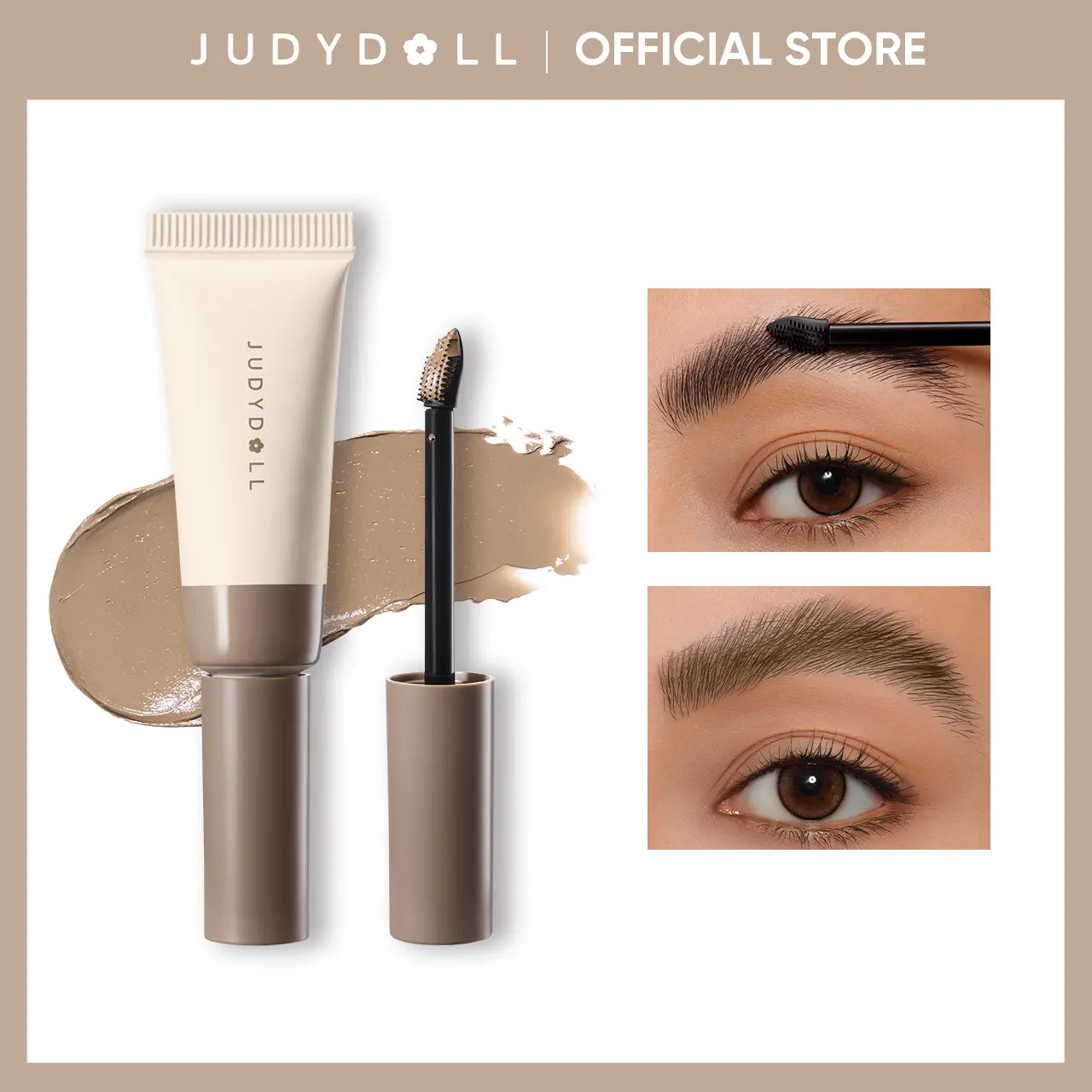 JUDYDOLL LOCK & LIFT TINTED BROW GEL,  Waterproof Eyebrow Gel, Long-Lasting Brow Setter for Natural, Fuller Brows, Beginner-Friendly, Brow Makeup, Natural Finish, Daily Makeup, Summerwins