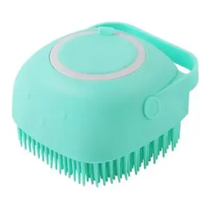 Bathroom  Puppy Big Dog Cat Bath Massage Gloves Brush Soft Safety Silicone Pet Accessories for Dogs Cats Tools Mascotas Products
