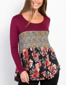 Be Stage - Colorblock Babydoll Top