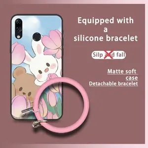 Bracelet Ring Phone Case For ASUS ZenFone 5 ZE620KL/ZS620KL Creative Waterproof Solid Color Back Cover heat dissipation Cartoon Funny Protective Youth Anti-knock Dirt-resistant