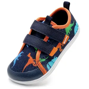 WateLves Toddler Little Kids Wide Barefoot Shoes The First Walking Shoes Girls Boys Breathable Zero Drop Minimalist Sneakers with Wide Toe Box Natural to Grow