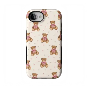 Casely iPhone 17e Case | Cuddle Up | Teddy Bear | Bold Protective Design | Compatible with MagSafe