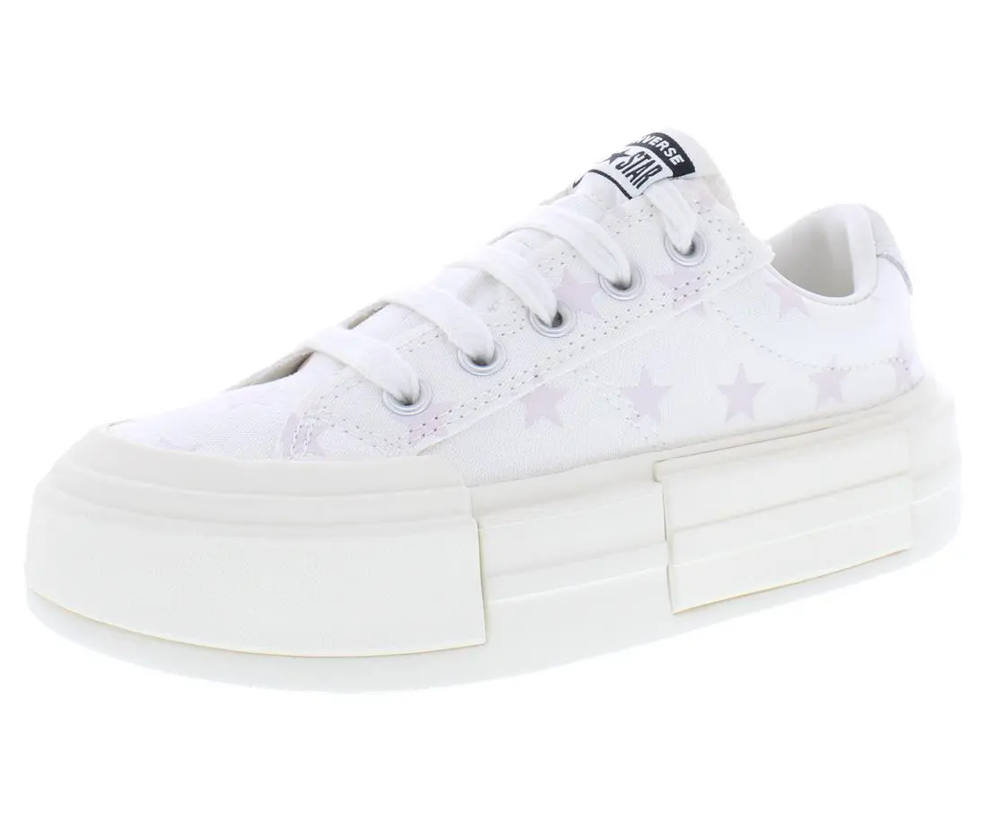 Converse Chuck Taylor All Star Cruise Ox Platform Unisex Athletic Footwear - Training, Walking, Casual Sneakers (Color: White/Shy Flamingo)