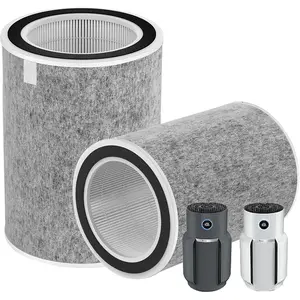 (2-Pack)HP201 Air Purifier MAX Filter Compatible with Shark HP200 Series, HP201, HP202, HP302 & HC502 Air Purifier MAX, Part #HE2FKBAS, HE2FKBASMB, HE2FKPET, HE2FKPRO