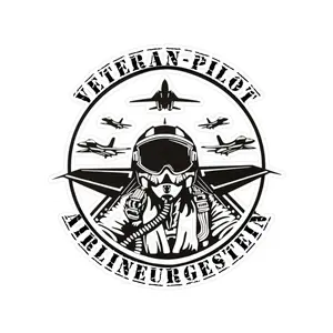 Veteran Pilot Sticker, Maneuver Center Military Decal, Fighter Jet Veteran Vinyl Sticker for Laptop, Car, Helmet, Patriotic Air Force Gift for Vets