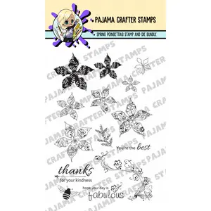 Spring Poinsettias Stamp and Die Bundle