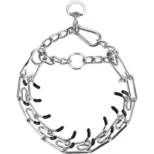 Stainless Steel Dog Training Collar, Quick Release Buckle, Adjustable Collar for Large Dogs Neck Girth 12"-17“