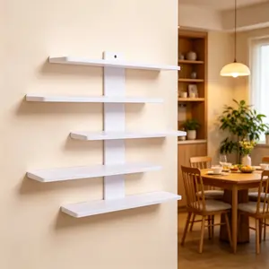 Wall-Mounted Display Rack, Multi-Layer Vertical Storage, Space-Saving, Quick Installation, Dust-Proof Design, Ideal for Living Room, Bedroom, Office