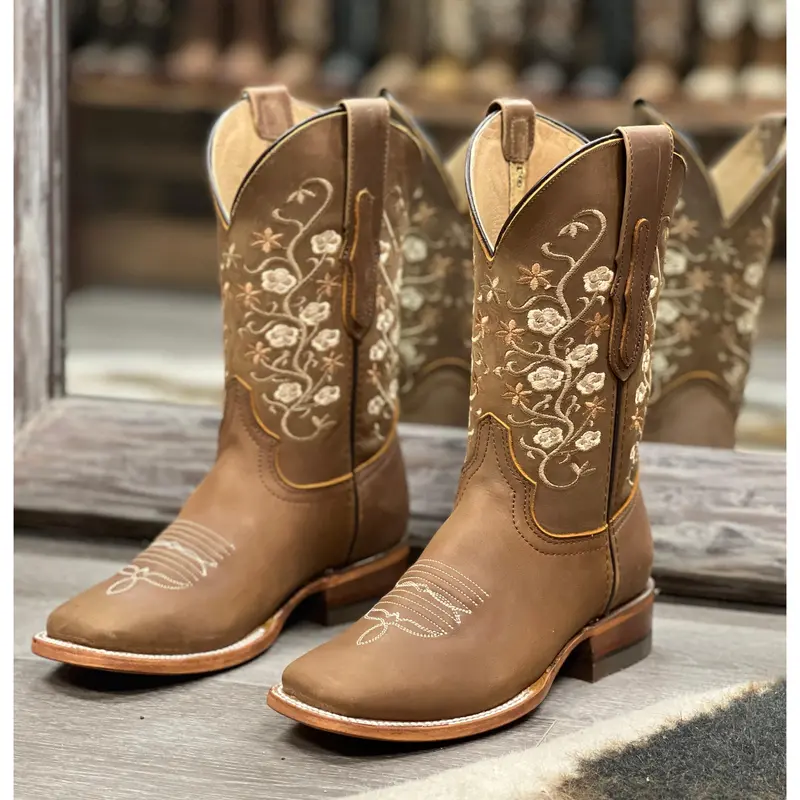 071 Jazmin Tan Womens Western Leather