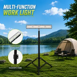 168-LED Rechargeable Camping Light & Work Light, 4000mAh Portable Backup Light with USB Output for Device Charging, Magnetic Base,  Battery Display & 3 Light Modes, Water-Resistant Outdoor Light for Camping, Emergency portable lantern,flood lights
