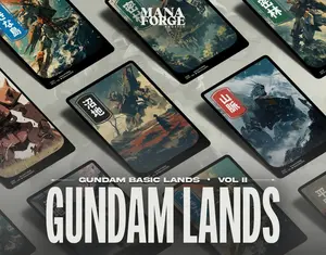 Gundam Basic Land Bundle Full Art Mobile Suit Gundam Lands Set - Volume Two, Custom MTG Proxy Cards