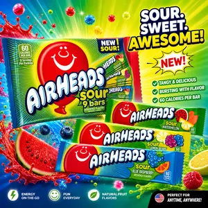 Love Sour Candy? Try This Fruity Chewy Candy Bar Pack (9 Bars)