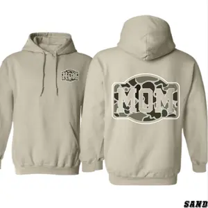 Camo MOM Hoodie – Stylish Camouflage Mom Pullover for Women, Trendy Casual Sweatshirt for Mothers, Perfect Gift for Outdoorsy Moms, Comfort Fit Everyday Wear