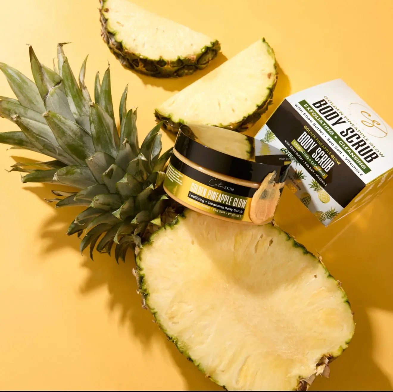 Golden pineapple glow body scrub Golden pineapple glow body scrub