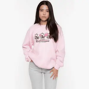 Bubblegum - Bobby Jack Crew Sweatshirt - Pink Everyday Cotton Hoodies Hoodied Sporty Pullover Hoodie