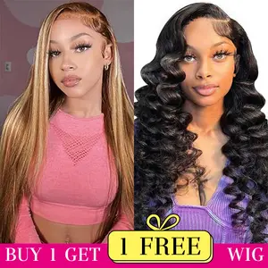 [Combo sale 28"&22"]" buy1 get 2 wig " 13x4 Lace Front Wigs Human Hair with Baby Hair 180% Density Human Hair Wigs for Women
