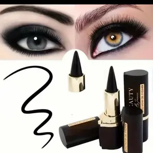 Matte Black Gel Eyeliner Smudge Proof Cream Eyeliner Pencil Eye-liners for Women Girls with Dual Tip for Precise Application