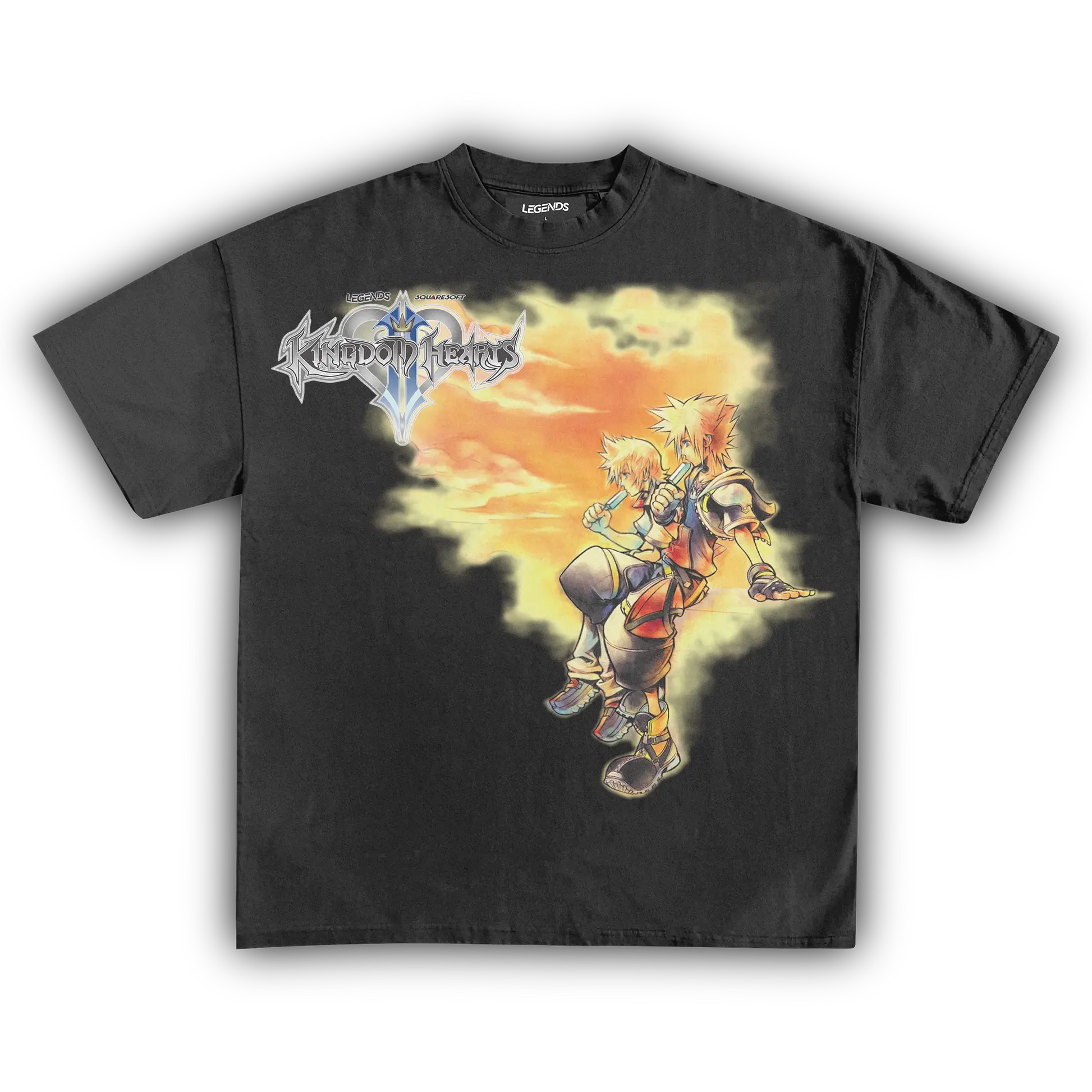 KINGDOM HEARTS II SORA AND ROXAS GRAPHIC T-SHIRT, VINTAGE Y2K UNISEX, GIFT FOR FAN