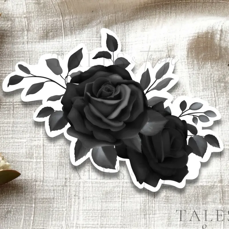 Black rose sticker- Dark romance sticker
