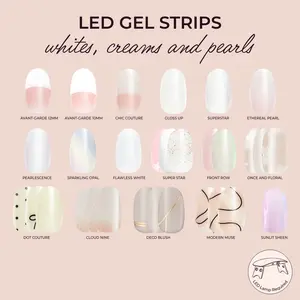 Kleo Kolor LED Gel Strip Collection - Whites, Creams & Pearls