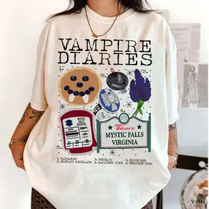 Vampire Diaries Iconic Movie Shirt, Vintage Horror Movie T-shirt, TVD Quotes Vintage Tshirt Sweatshirt Hoodie