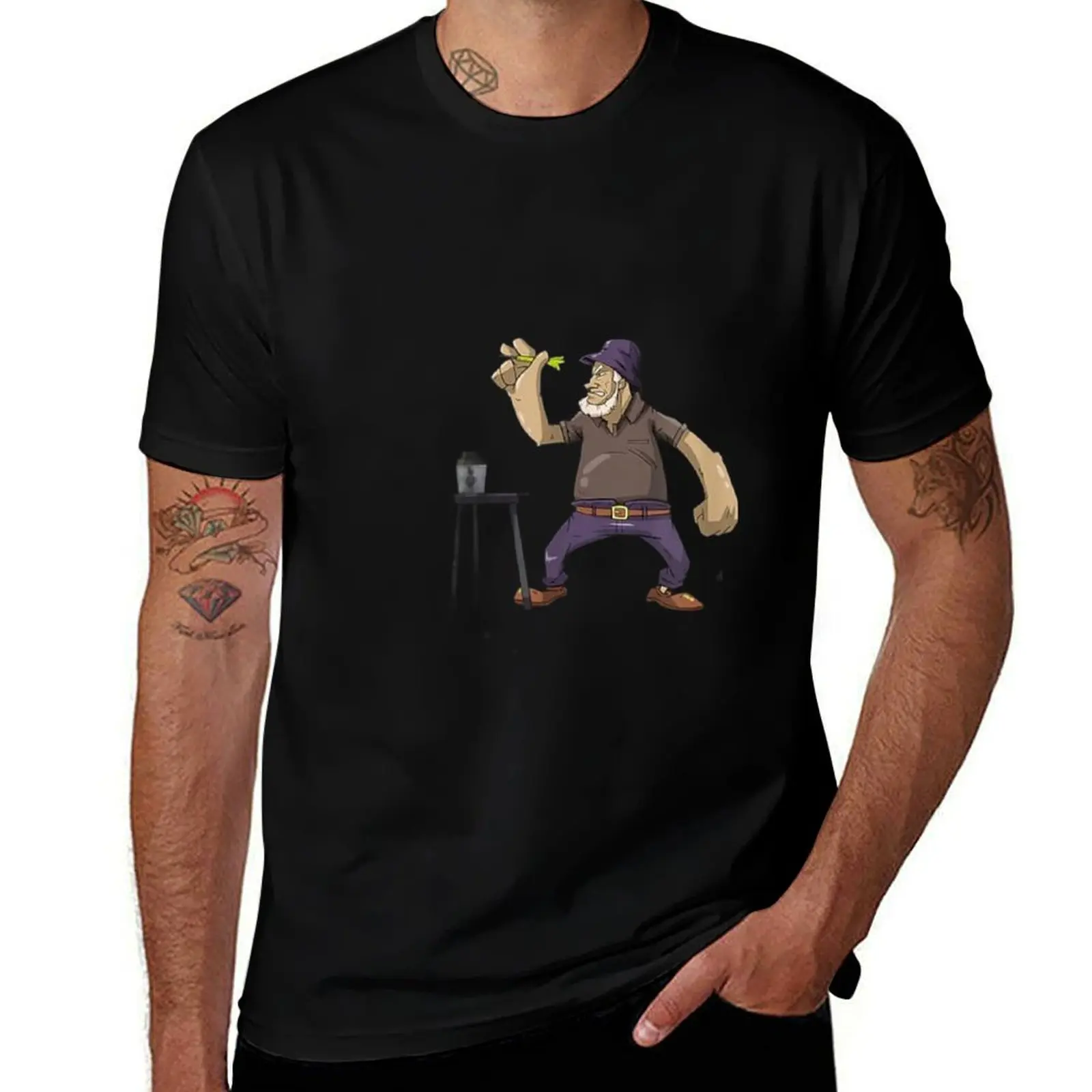 Darts Funny Saying Dart Mens T Shirts Cotton Short Sleeve T-Shirt Crew Neck Tees Casual Shirt
